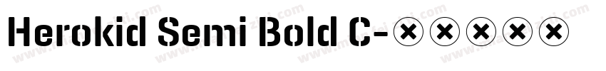 Herokid Semi Bold C字体转换